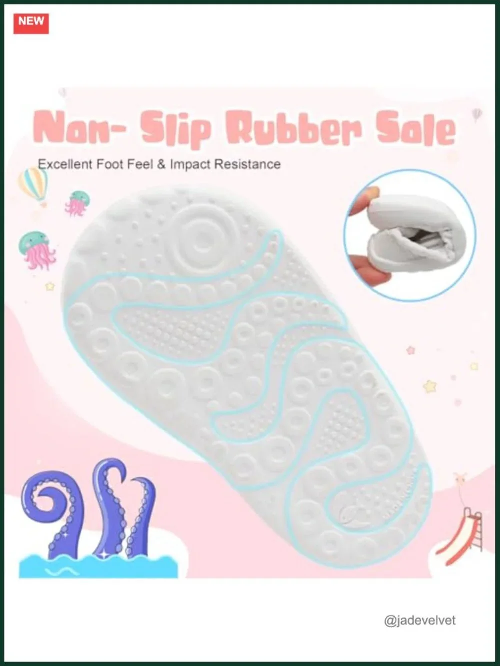 Toddler Barefoot Water Shoes with Arch Support Hook and Loop Closure Non-Slip
